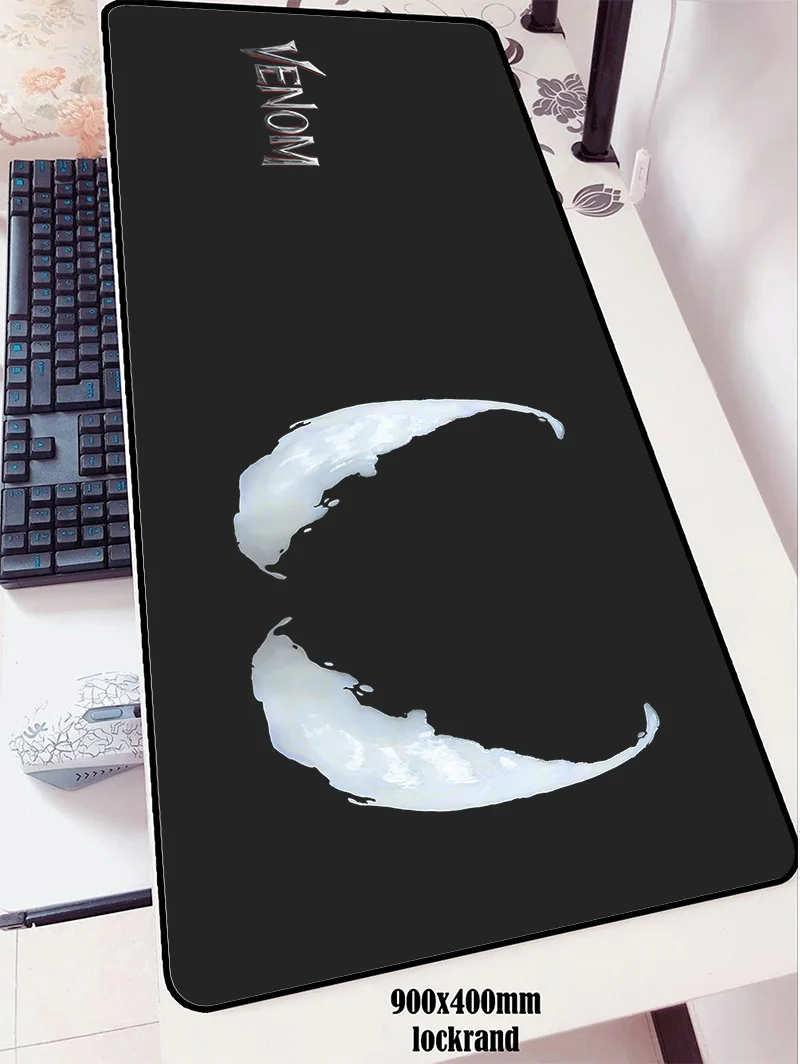 Venom mouse pad 90x40cm pad mouse locked edge notbook computer mousepad