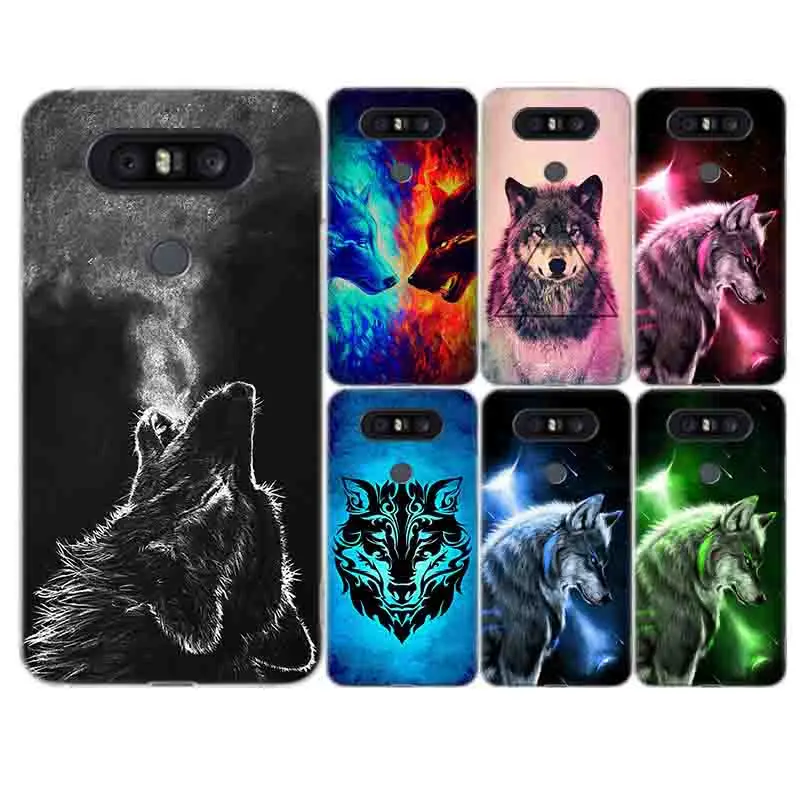 Starry animal wolf Bumper Soft TPU Fundas Silicone Phone Case For LG G8s Q8 Q7 Q6 G7 G6 G5 V50 V40 V30 V20 V10 G4 Cover |