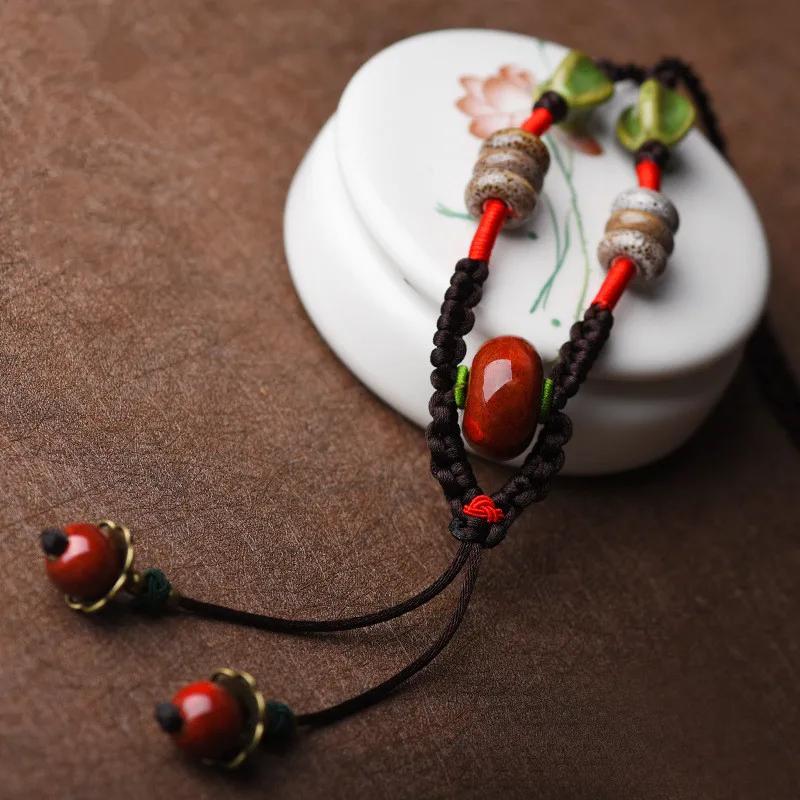 

Wuduo Chinese Homemade Handmade Ethnic Jewelry Ethnic Wear Women Original Jewelry Long Necklace Necklace Women Pendant Necklace