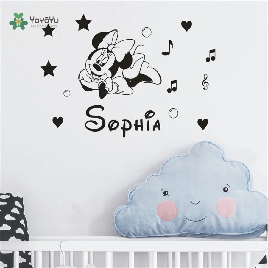 Eco Friendly Personalized Name Grils Room Decoration Wall Stickers Grils Room Decoration Wall Stickers