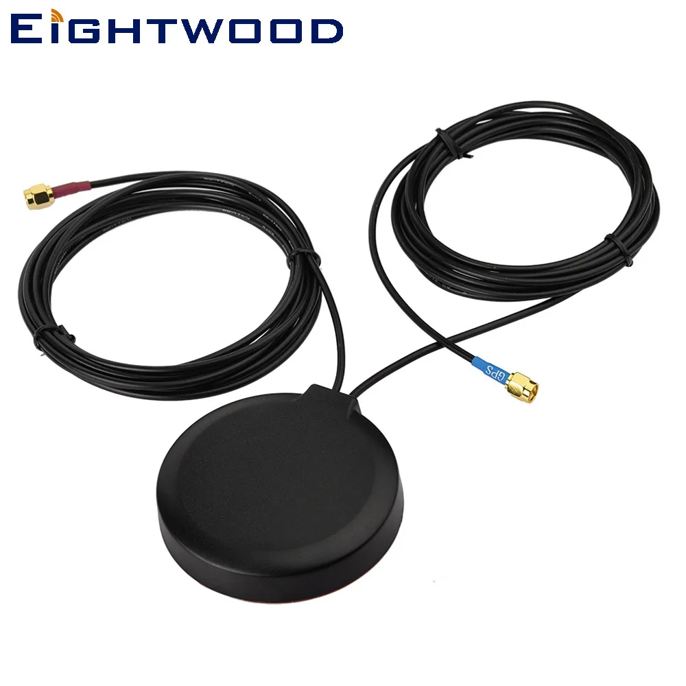 

Eightwood Vehicle Truck RV GPS 4G LTE Magnetic Mount Combined Antenna for GPS Navigation Head Unit Car Telematics 4G LTE Mobile