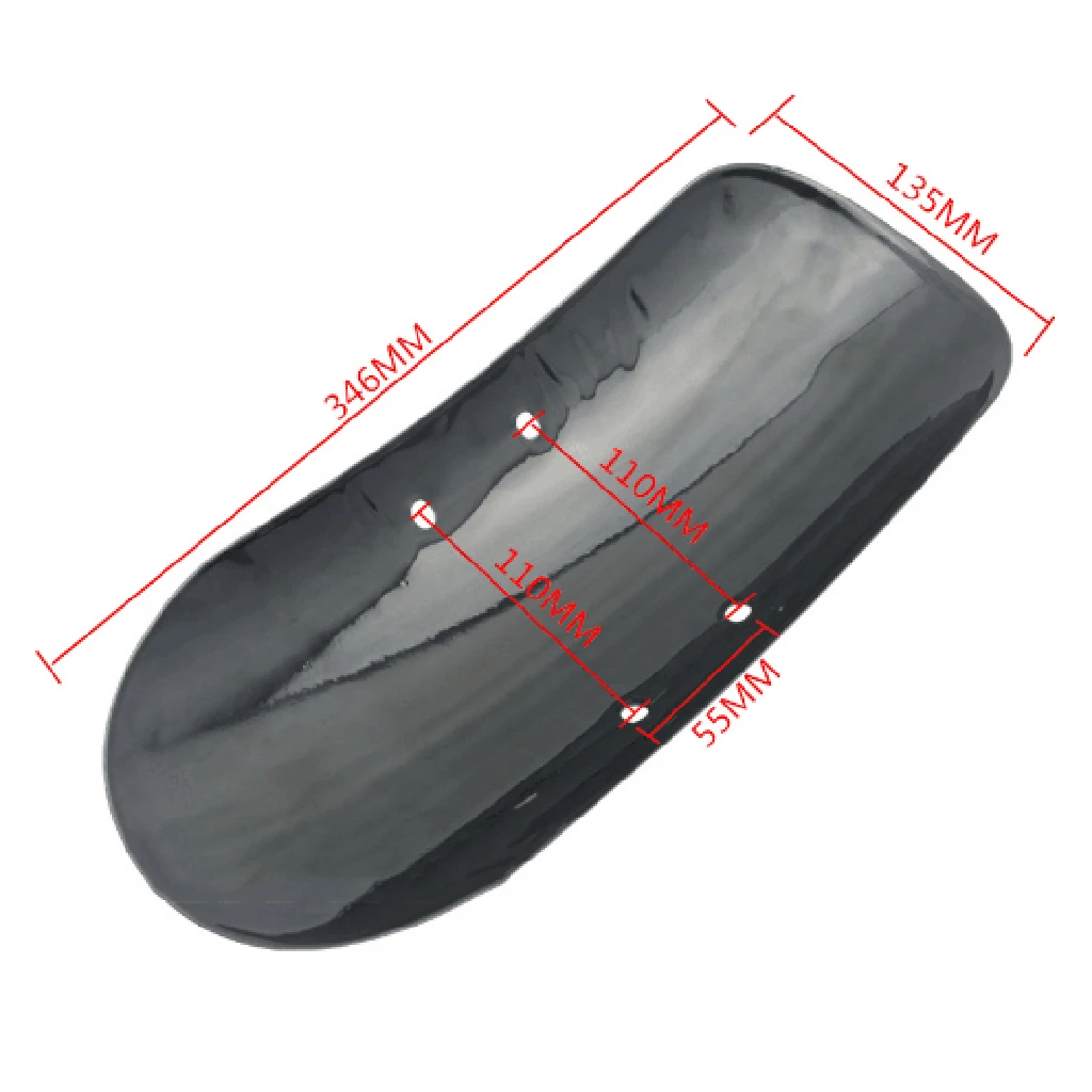 1 Pcs 37 x 14cm Metal Motorcycle Front Fender for Harley Forty Eight 48 XL1200X 2010-2017 Mud Guard Motorcycle Accessories Black