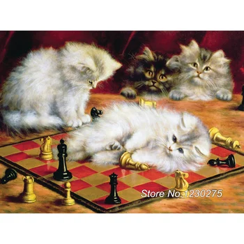 

DIY Diamond Embroidery cat 5D Diamond Mosaic Home Decor Full Diamond Painting Cross Stitch kits SD019