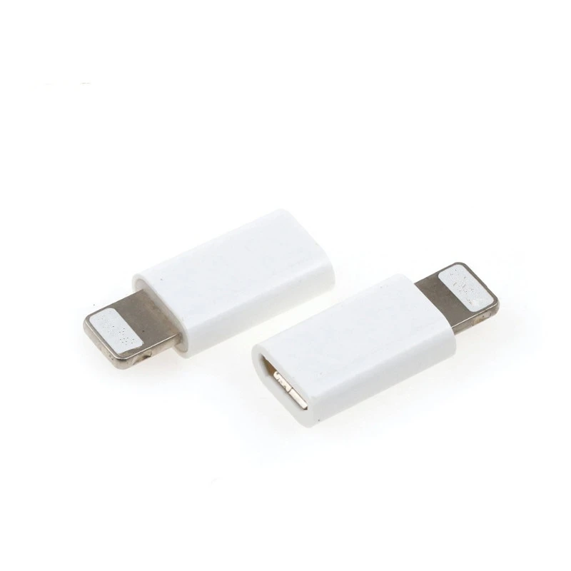 

2pcs OTG 8 pin Converter Micro USB Adapter Charging Adapter Data trans for iPhone 8/ 7 /6 /5s /5 /SE for iPad / for iPod Device