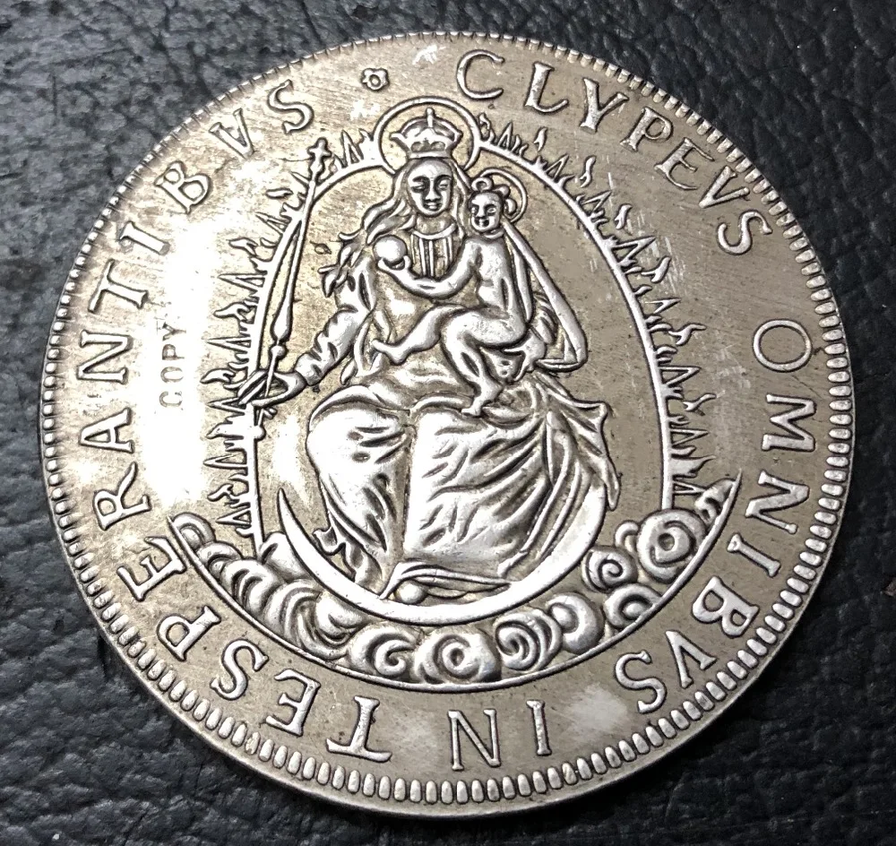 

1626 ELECTORATE OF Bavaria 2 Thaler German Silver Plated Coin Copy
