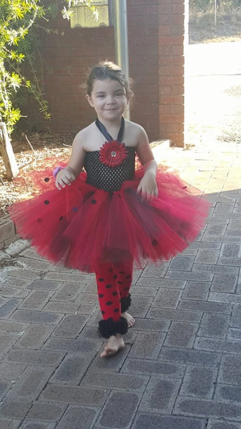 Lady bug tutu dress- lady bug costume- lady bug tutu2