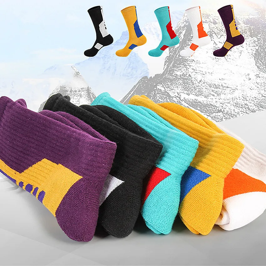 Men's cotton sports socks sweat deodorant hiking thickening high end