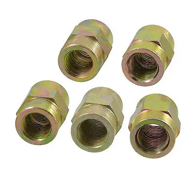 

5x 1/4" NPT Thread Female to Female Hex Bushing Hydraulic Adapters Connectors Free shipping