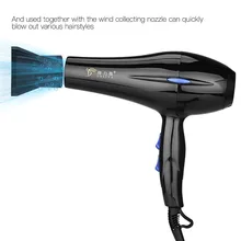 2200 Вт мощный профессиональный волос Сушилки высокое качество сильный ветер 3 тепла и 2 Скорость настройки волосы удар Сушилки+ 5 аксессуары 42