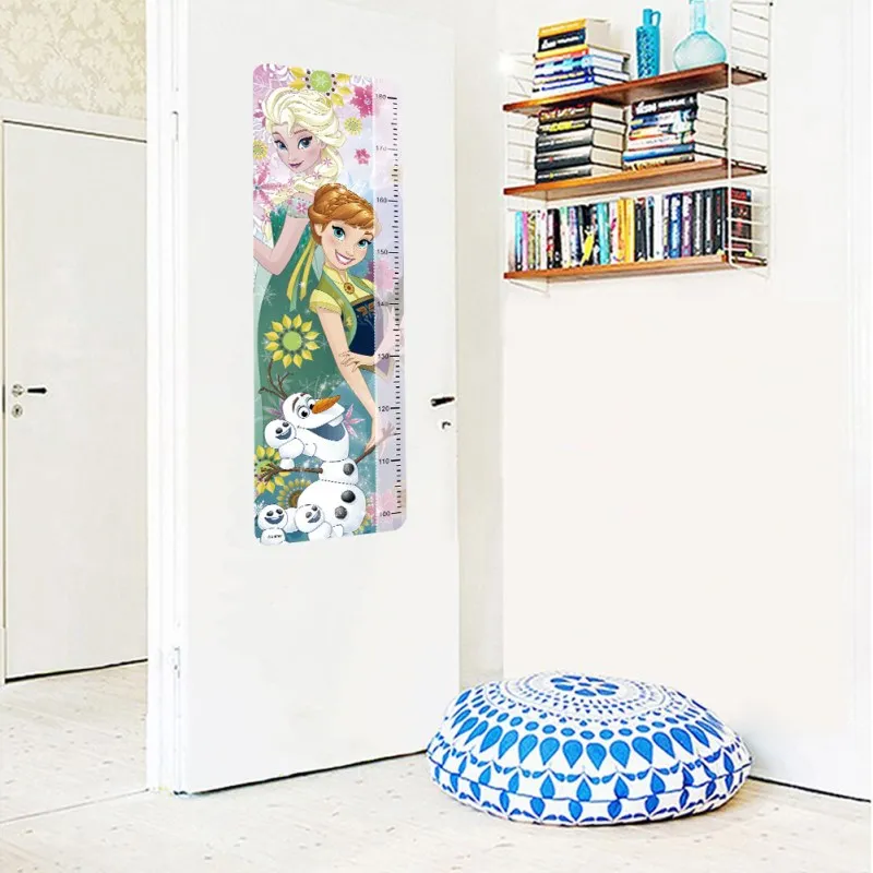 Cartoon Frozen Elsa Princess Height Measure Wall Stickers For Kids Room Girls Room Home Decoration Cartoon Frozen Elsa Princess Height Measure Wall Stickers For Kids Room Girls Room Home Decoration