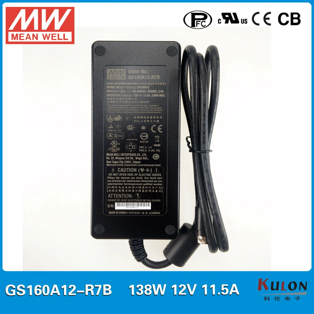 Mean Well GST160A15-R7B Netzteil 160W 9,6A - Schaltnetzteil Mit IEC Stecker