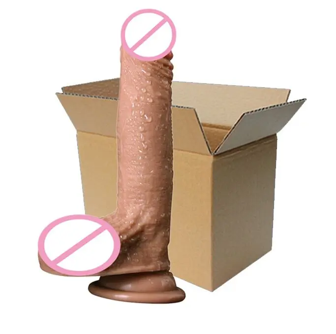 Top quality Soft Silicone Dildo Realistic dildo Suction Cup Male Artificial Penis Dick Woman Masturbator Adult Sex Toys Dildos