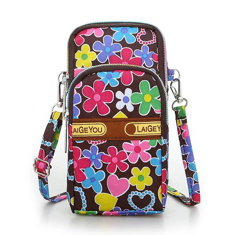 Женская наплечная сумка для мобильного телефона, чехол на ремне, сумочка, кошелек - Цвет: 09
