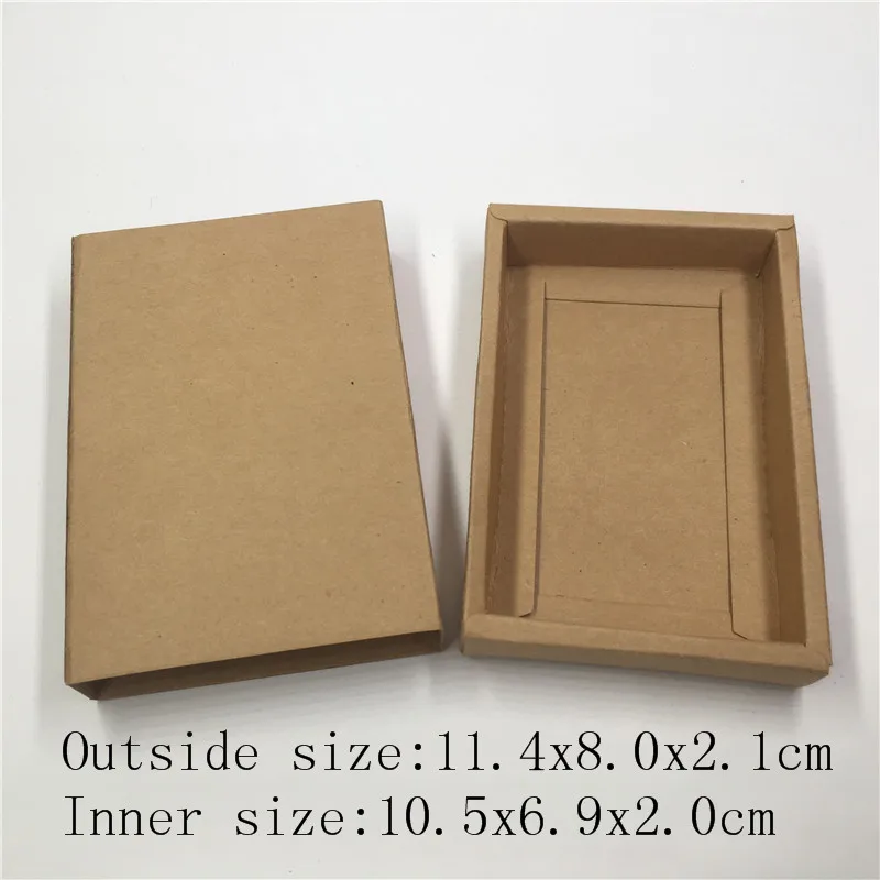1 шт ящик стиль винтажный крафт-картон Свадебная коробка подарочная упаковка коробка для конфет/шоколада/печенья/ремесла/торта - Цвет: 11.4x8.0x2.1cm
