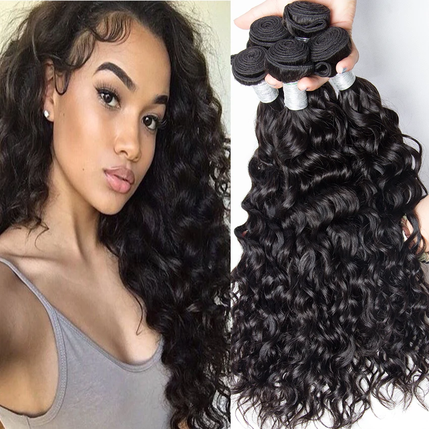 Aliexpress Buy 8A Brazilian Water Wave 3PCS Brazilian Virgin Hair
