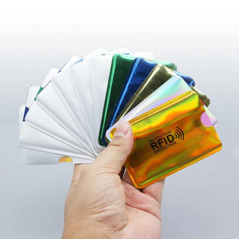 10 шт. Анти Rfid кредитной карты держатель для карт Водонепроницаемый Id сумка чехол
