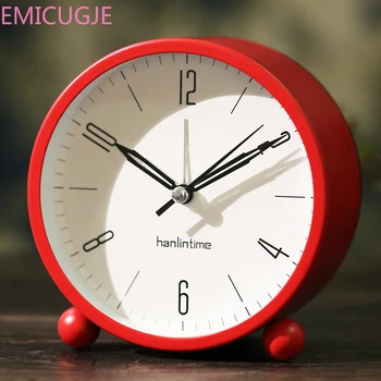 

Digital Mute Table Bedroom Clock with Night light Gift for Kids Simple INS 4 inch Silent Desktop Alarm Clock