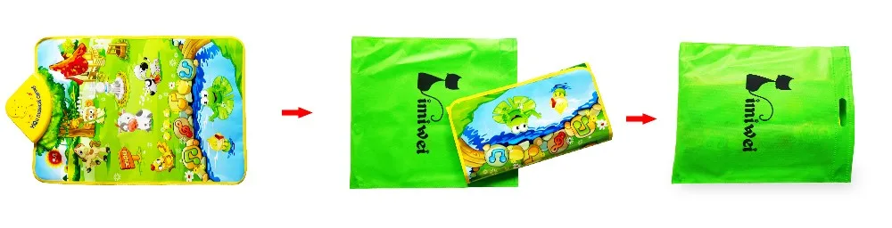 Музыкальный коврик детская игра одеяло цвет дети ребенок животное Пианино музыкальный сенсорный Playmat Пение Тренажерный зал ковер подарок