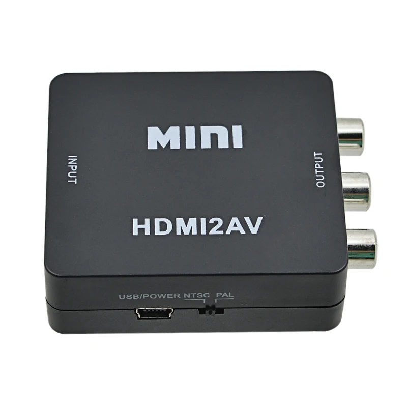 2016 Стандартный HDMI интерфейс Мини HD видео коробка в AV конвертер HDMI2AV адаптер для PS3