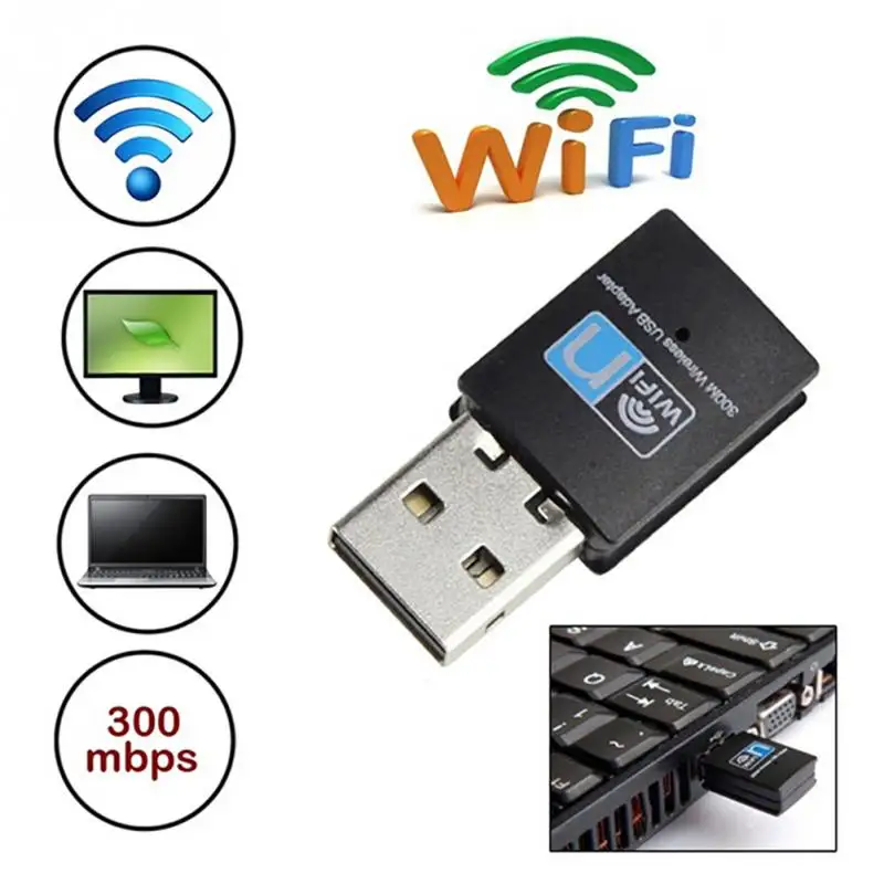 Мини 300 м USB2.0 RTL8192 Wi-Fi модем Вай-Фай адаптер Беспроводной Wi-Fi сетевой адаптер карты 802,11 n/g/b Wifi LAN переходник