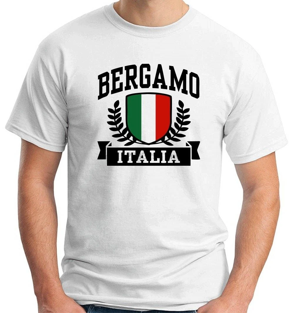 

Hot Sell 2019 Fashion T-SHIRT BERGAMO ITALIA T Shirts Short Sleeve