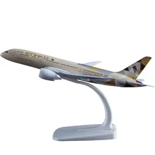 20 см Etihad модель самолета B787 ремесла сплава Boeing 787 авиакомпании самолет авиация сувенир для взрослых и детей подарок на день рождения игрушки