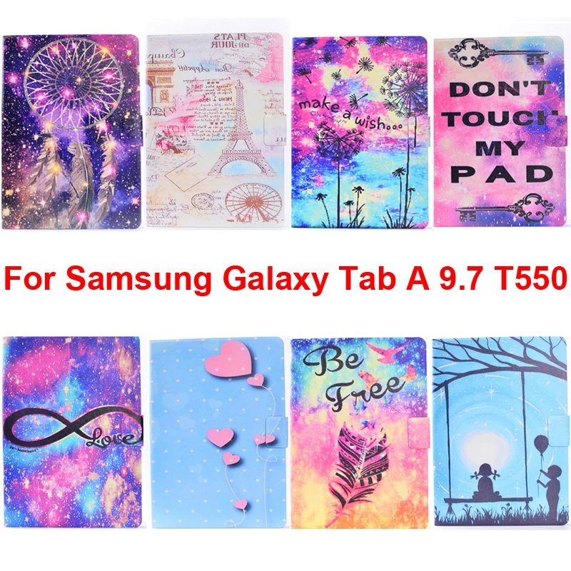 Мягкий чехол из ТПУ для Samsung Galaxy Tab A 9 7 T550 T555 с карманом карты Таба дюйма оболочка