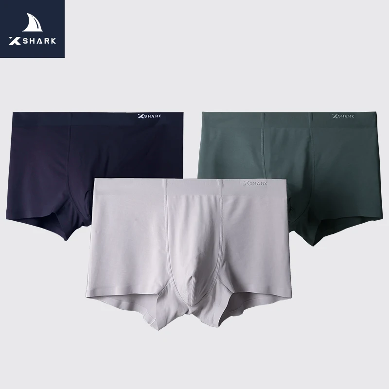 

XSHARK Underwear Men Boxers Roupa Interior Dos Homens Plus Size Mens Cotton Boxer Large Shorts 7xl