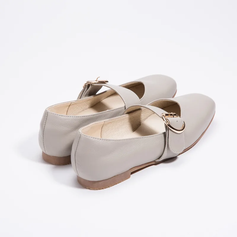 Movland-Spring&summer 2018 new pure handmade Square toe products flat bottomed real leather women's fashion Casual shoes,2 color Movland-Spring&summer 2018 new pure handmade Square toe products flat bottomed real leather women's fashion Casual shoes,2 color
