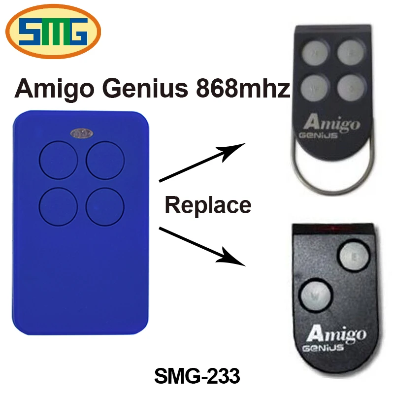 Amigo Genius remote control gate garage door Genius door phone key