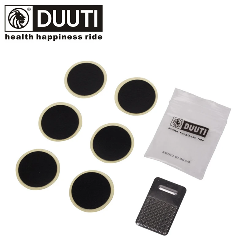 Bicycle Inner Tire Glueless 6 Pcs Patch No Glue Fast Repair Tools Patch With 1 Pcs