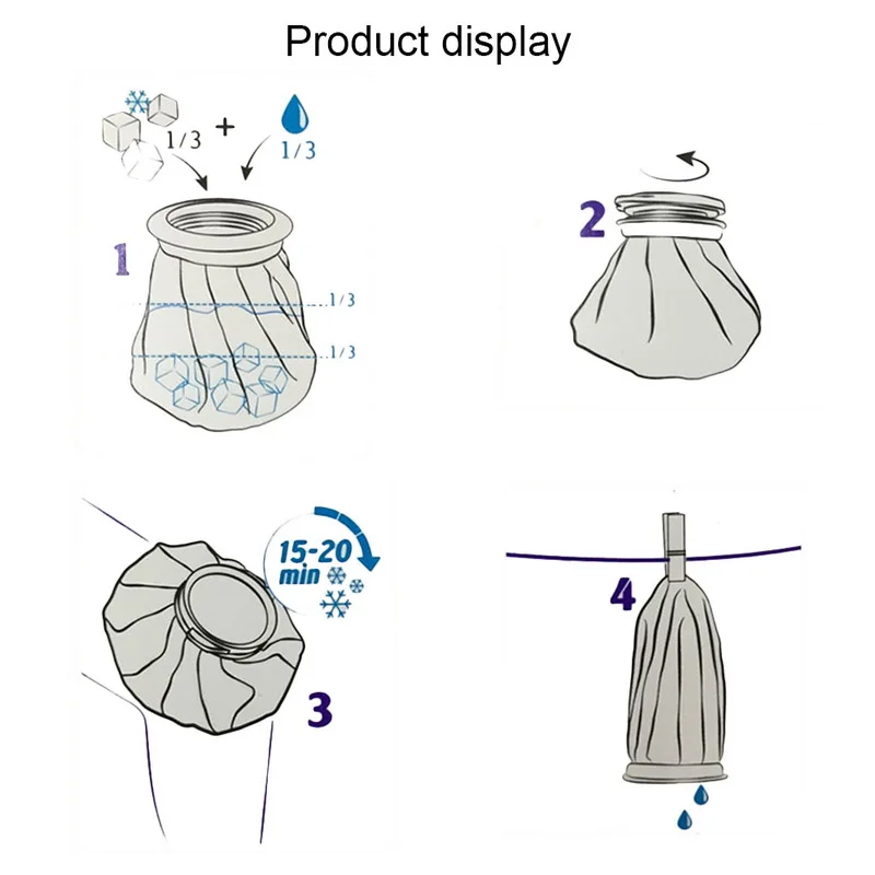 1 шт спортивный травмативный ледяной мешок многоразовый тепловой холодный охладитель пакет для травмирования коленного сустава терапия облегчение боли медицинский пакет со льдом