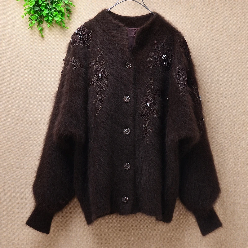 vintage angora cardigan