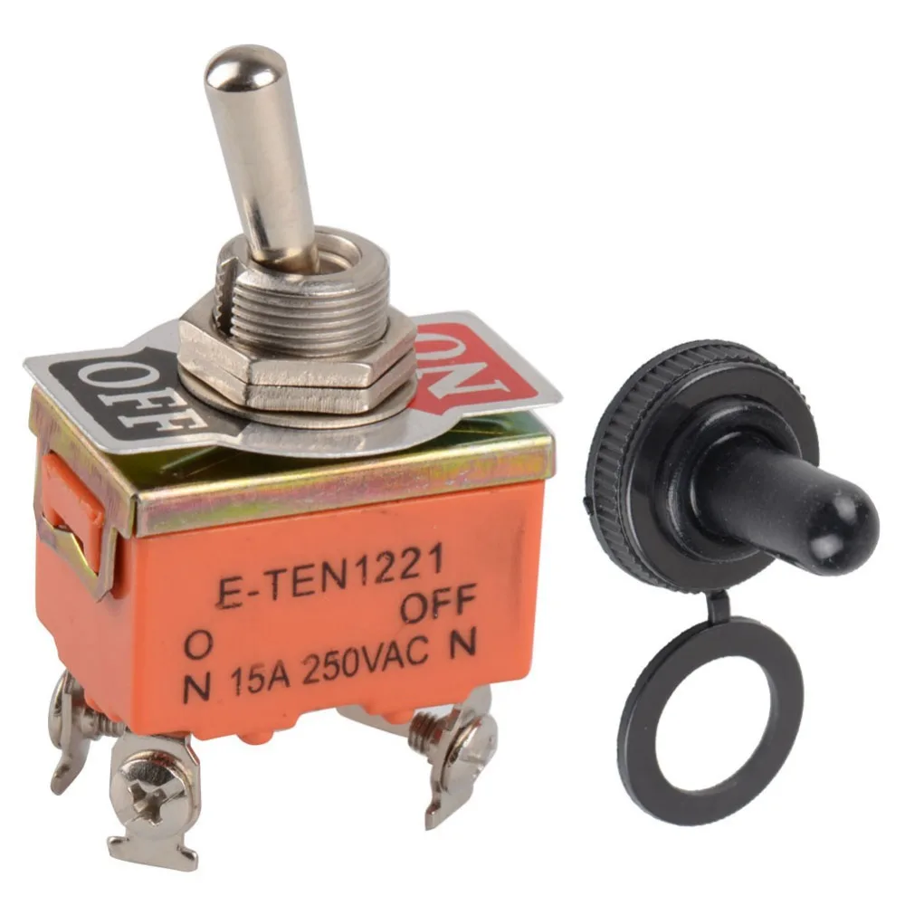 1 Piece New Waterproof Switch Cap On Off Miniature Toggle Switches 15A