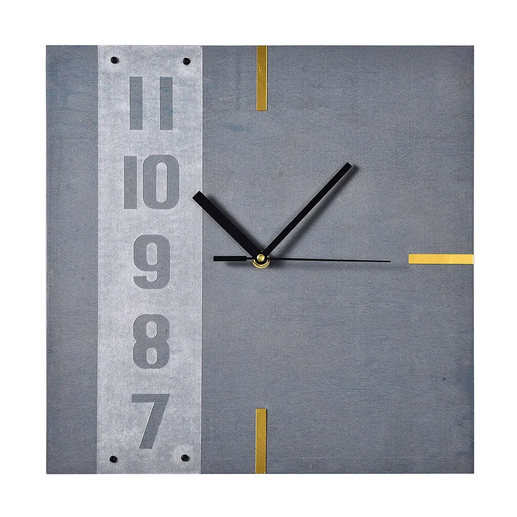 Wooden Wall Clock Saat Relogio De Parede Living Room Decorated Retro Creative Home Decoration Watch 30cm*30cm drop ship | Дом и сад