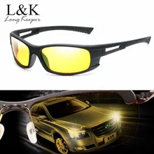Longkeader Новые поляризованные черные желтые солнцезащитные очки ночного видения для мужчин и женщин, для вождения, рыбалки, спортивные солнцезащитные очки, мужские очки