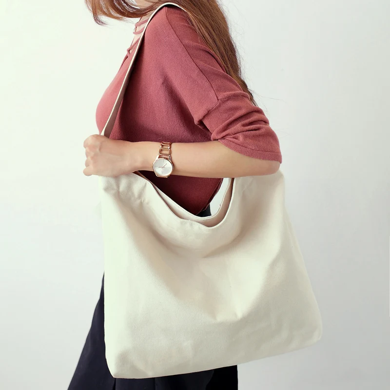 

Ankareeda Causal Canvas Women Hobo Bag High Quality Women Shoulder Bag Large Tote Women's Handbags Beach Bag
