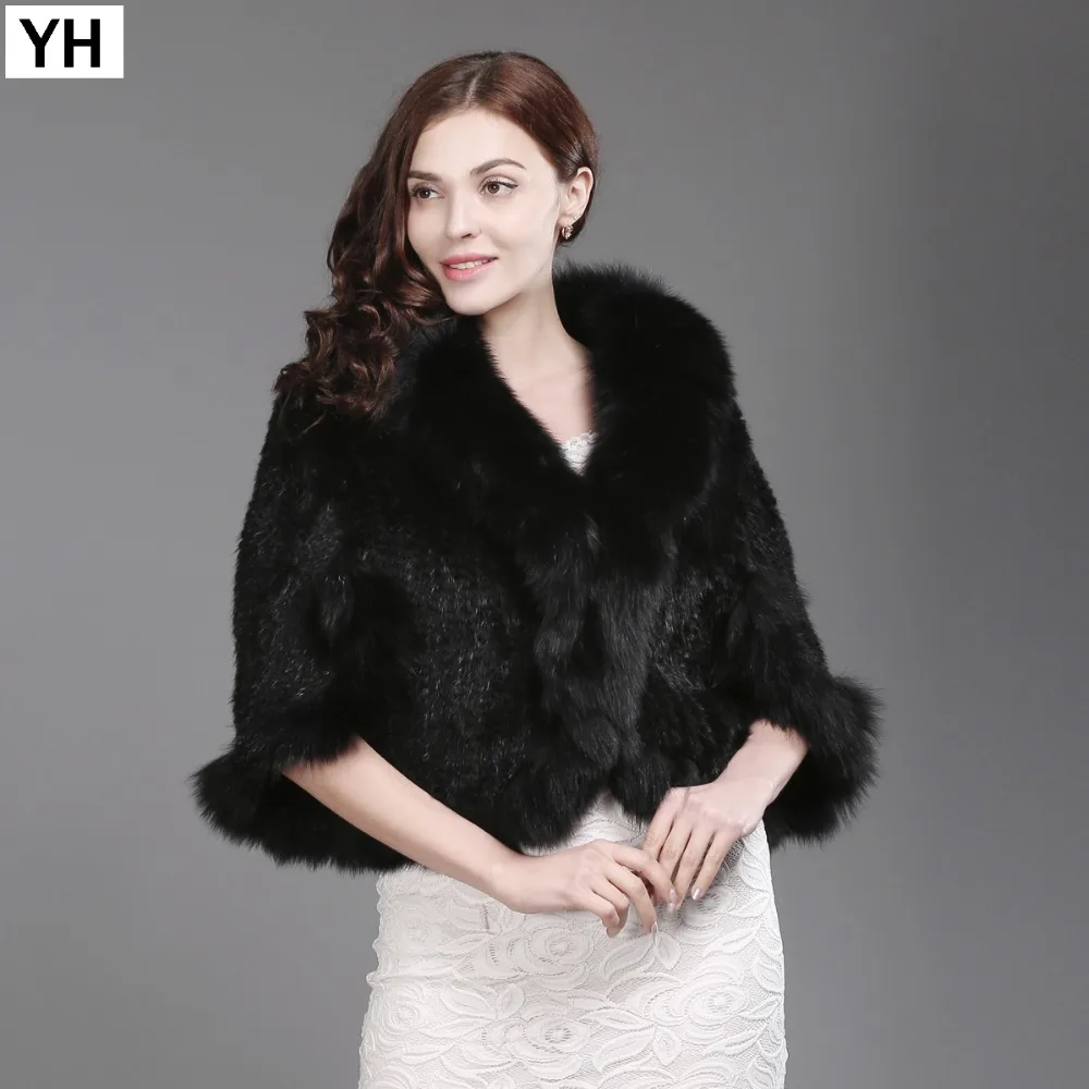 

2018 Hot Real Natural Mink Fur Pashmina Women Fashion Knitted Mink Fur Scarf Lady Real Mink Fur Fox Fur Collar Poncho Shawl