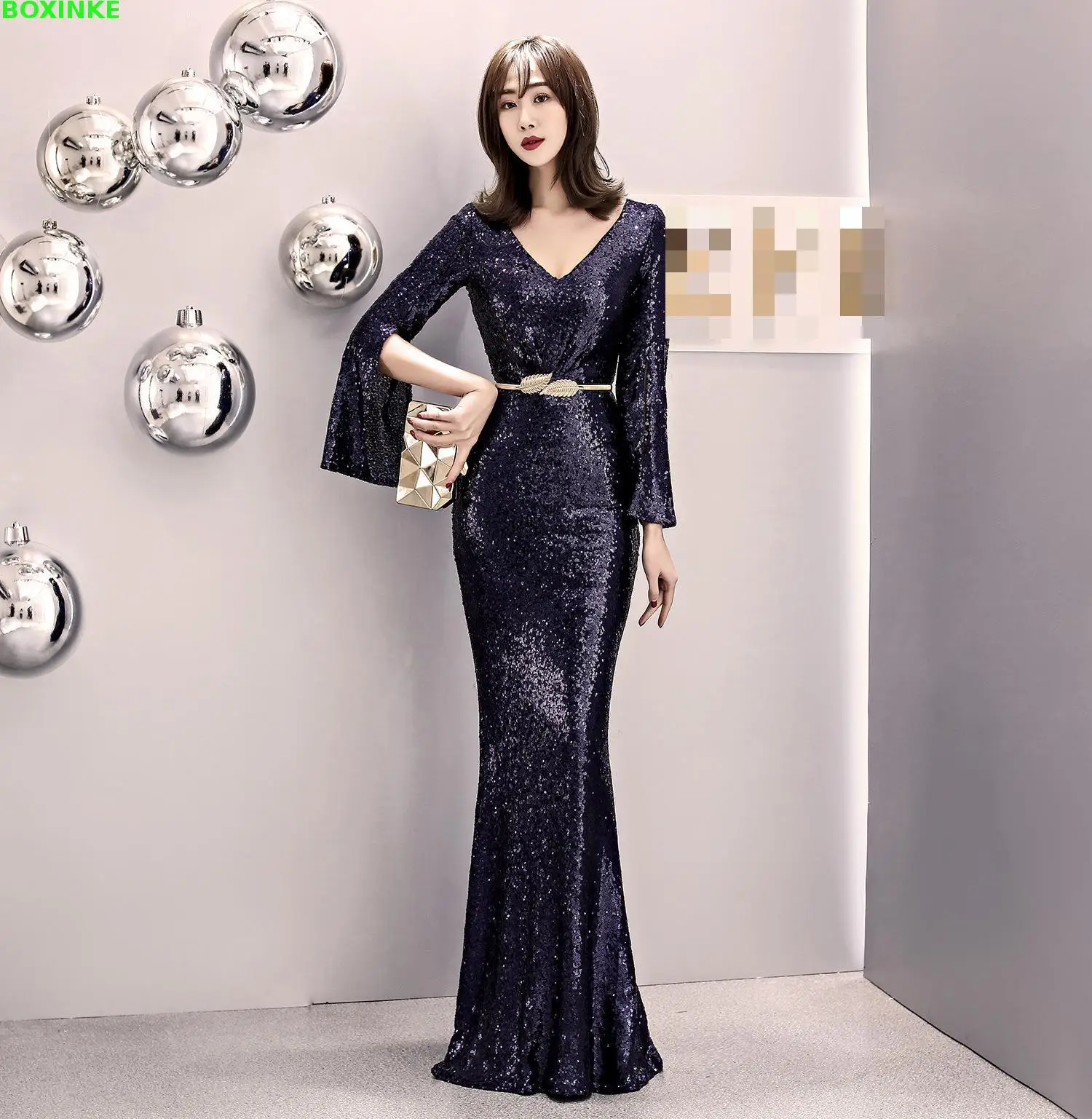 Настоящее платье большого размера Zanzea Vestido Longo Украина элегантное и ведущее