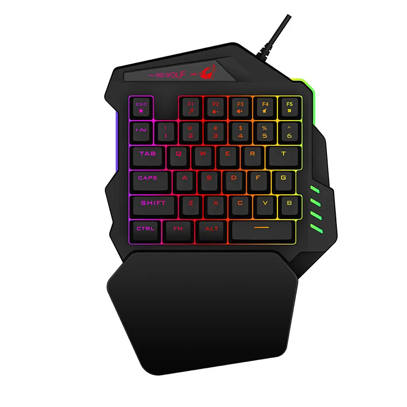 Проводной 35-ключ Esport игровая клавиатура с светодиодный проводной подсветки Gaming Keyboard Gamer клавиатура