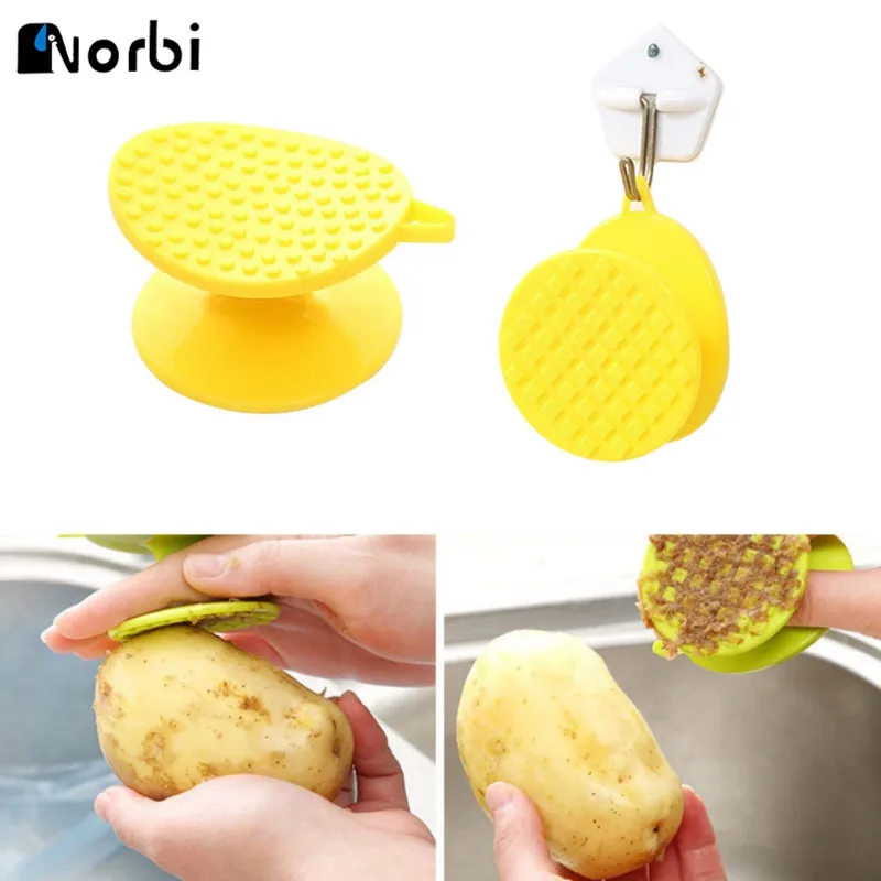 

Vegetable Peeler Potatoes Scrubber Multifunction Fruit Vegetable Brushes Carrot Grater Sided Cleaning Kitchen Scraper Gadgets