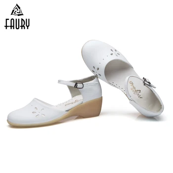

2018 New Nurse shoes Medical Shoes Sandals White beauty Slope Women Summer Female Hospital Doctor Work Wear Medical Accessories