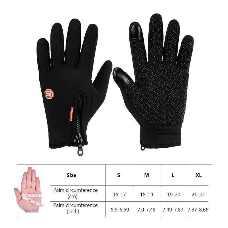 Зимние велосипедные перчатки на полный палец, водонепроницаемые спортивные лыжные перчатки, ветрозащитные перчатки для езды на мотоцикле, велосипеде, велосипедные теплые перчатки