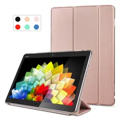 Магнит Стенд Smart Case для Huawei MediaPad M3 Lite 10 Искусственная кожа полупрозрачные Пластик задняя крышка для Huawei BAH-W09 BAH-AL00