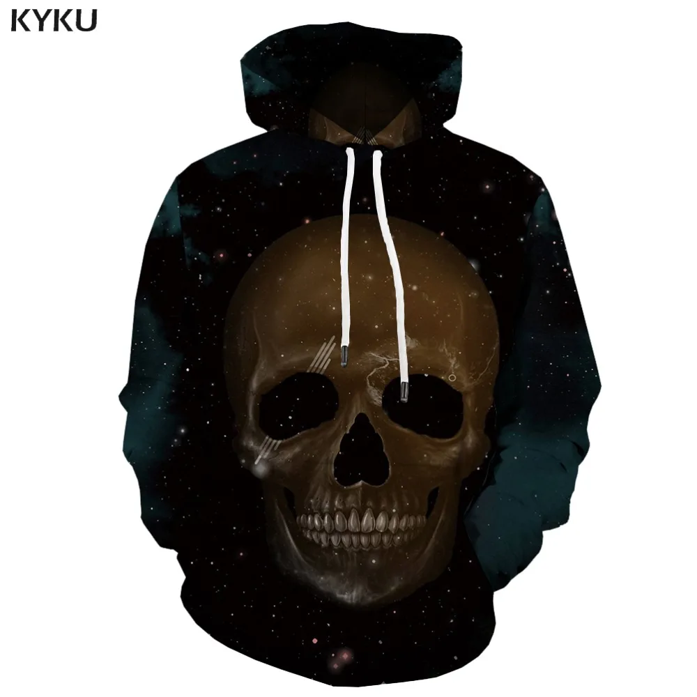 

3d Hoodies Skull Sweatshirts men Galaxy Hoodie Print Space Hooded Casual Black 3d Printed Skeleton Sweatshirt Printed