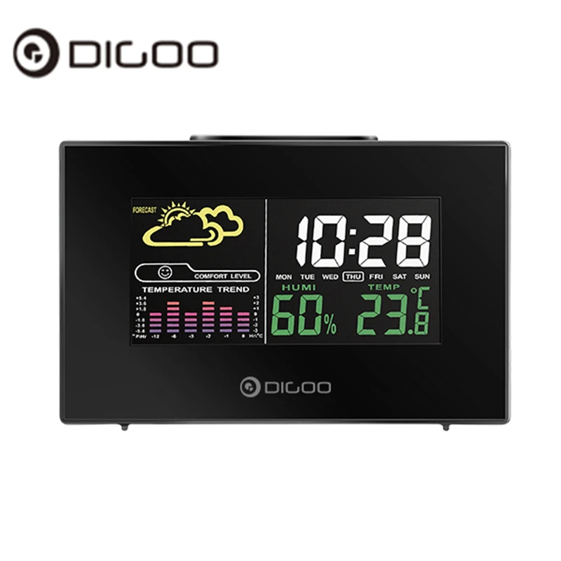 Digoo DG C3 беспроводной цветной с подсветкой USB гигрометр термометр Прогноз погоды