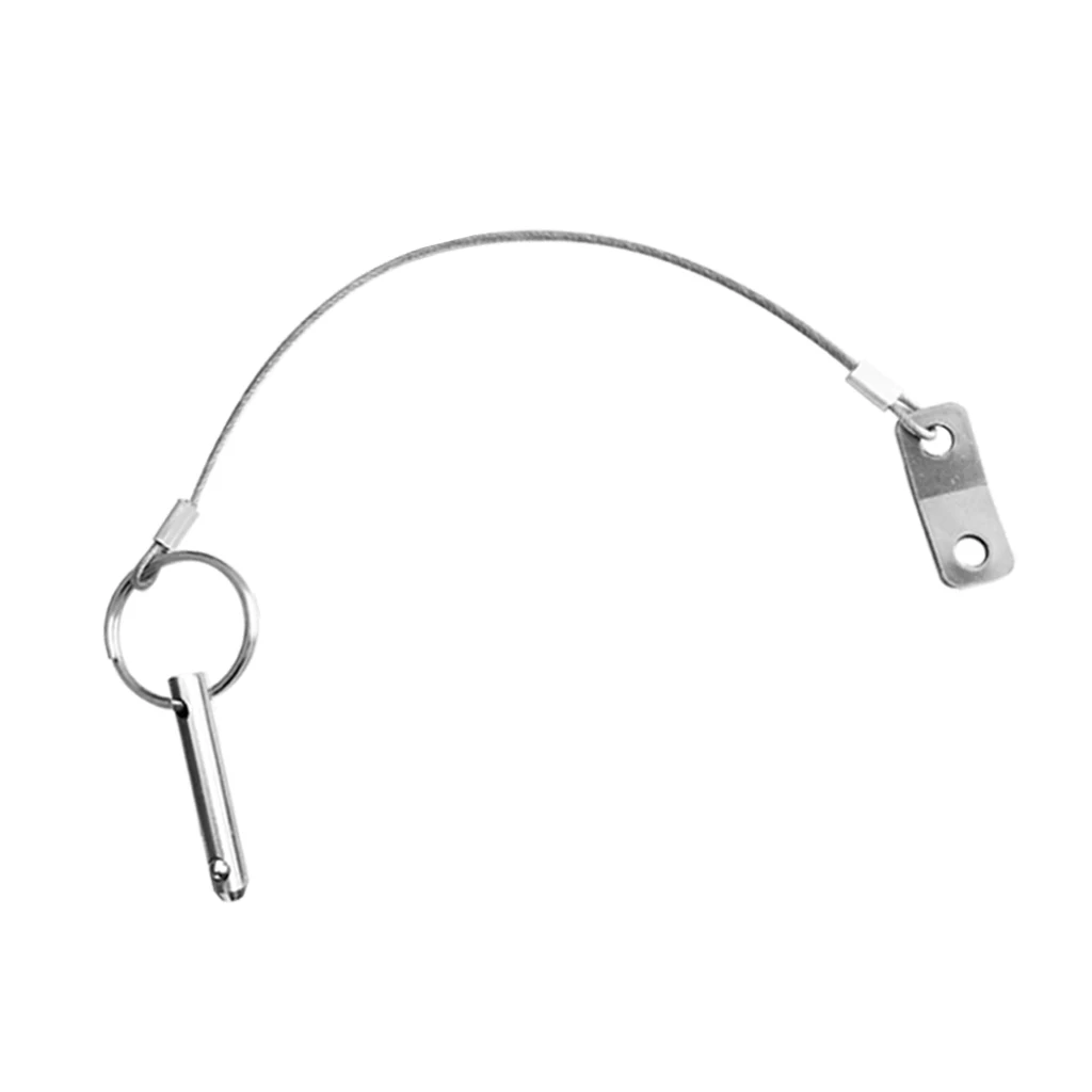 Marine Boat Top Bimini Quick Release Pin 1//4/" Stainless Steel with Lanyard
