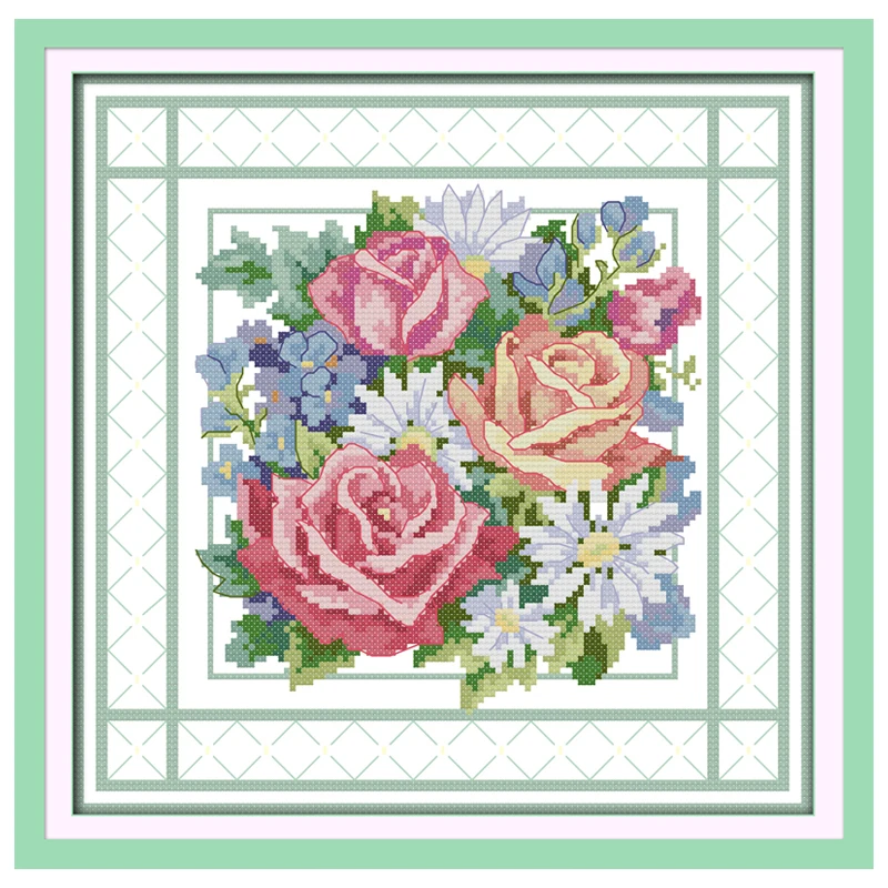 73 More Cross Stitch Embroidery Flowers Images