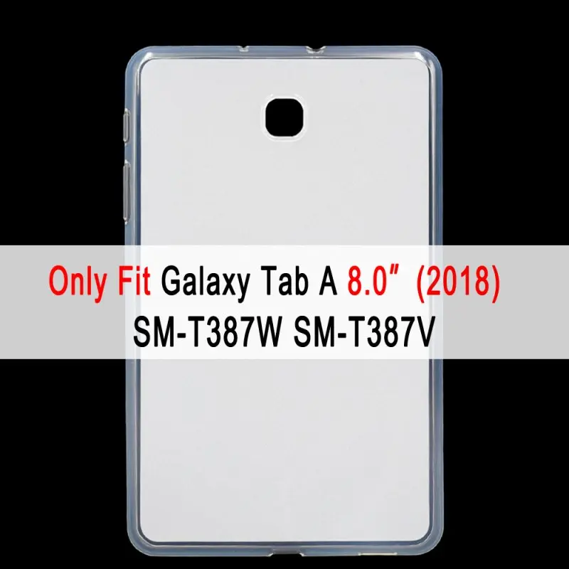 Мягкий силиконовый чехол для Samsung Galaxy Tab A A6 7,0 8,0 9,7 10,1 10,5 T580 T510 T590 чехол Coque - Цвет: For SM-T387W SM-T387