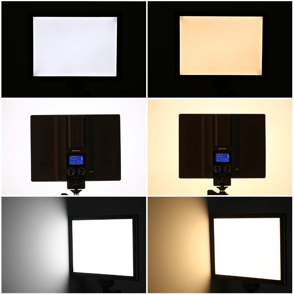 Neewer T100 мягкий SMD светодиодный осветительный комплект для видеосъемки: